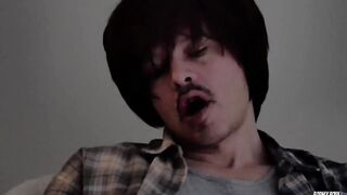 Gay oldstyle Rodney Roux daydreams thick cock solo pleasure