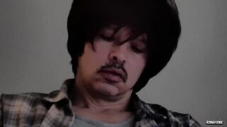Gay oldstyle Rodney Roux daydreams thick cock solo pleasure