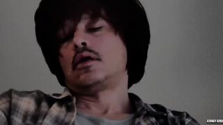 Gay oldstyle Rodney Roux daydreams thick cock solo pleasure