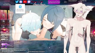Femboy ass destroyed while gooning for his chat cage begs to get fucked