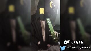 Pup plays with himself until his tiny paws are covered in cum
