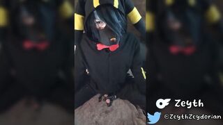 Pup plays with himself until his tiny paws are covered in cum