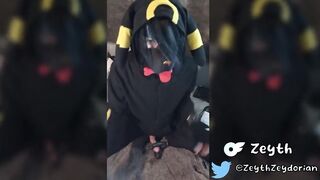 Pup plays with himself until his tiny paws are covered in cum