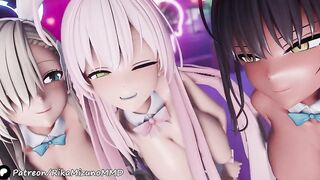 Asuna Hanako Karine Boob Sexy Dance raw gay MMD 3D hentai group uncensored