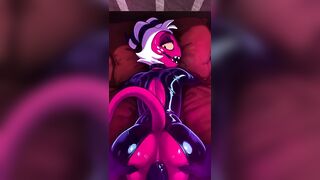Moxxie ruined by monstrous cock in gay helluva boss fuck