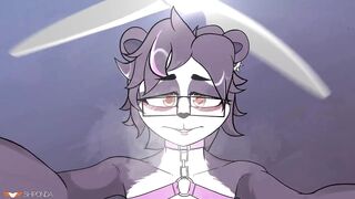 Femboy furry rides big cock raw and breeding until ruined