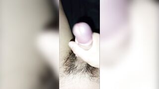 Korean femboy milking his big cock raw solo orgasm