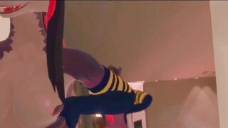 Aurora Gets Fucked Raw While Squirted On Furry Dick