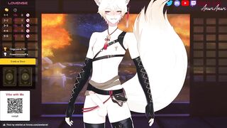 Femboy VTuber gets his cock teased raw while gaming