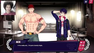 Fully intact pierced hunk gets destroyed by daddy in anime bara hentai game