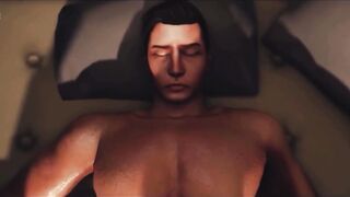 Gay cartoon big dick slams in outdoor camping shop