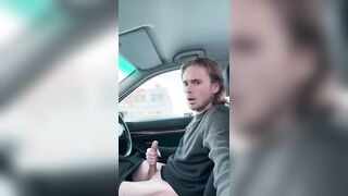 Twink’s juicy cock gets destroyed cruising public