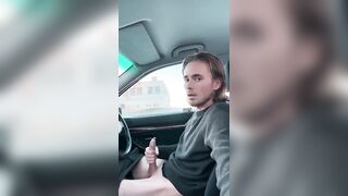 Twink’s juicy cock gets destroyed cruising public
