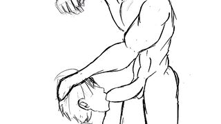 Good boy gets his daddy's thick cock blown raw cartoon