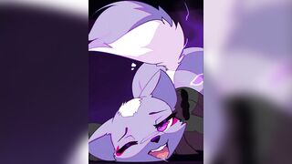 Bisexual furry femboy choked and cumming compilation