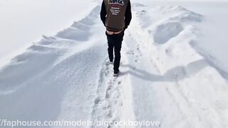 Schoolboy trucker destroyed in public by big cock daddy