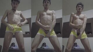 Trying Underwear Alone Hits Cum Overflow