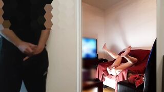 My Straight Roommate Caught Me Fucking My Ass While He Jerked Off