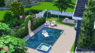 Daddy fuck poolside while wives are away sims 4 gay anal rough