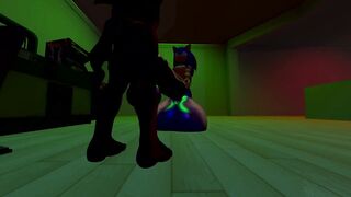 Gay Sonic gets destroyed outside in public blowjob