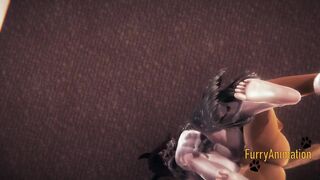 Furry Yaoi Fox & Satyr Yiff Hard Rough Gay Creampie Animation