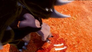 Sticking monster cock deep in sissy boy's ass 3D hentai