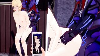 Dainsleif x Tartaglia raw animated gay porn