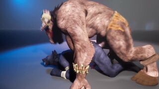 Alpha Male wrecks minotaur's tight hole raw and rough