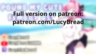 Femboy tears up beach pounding rough breeding blowjob asmr moans