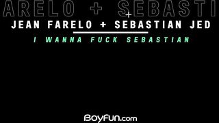 Latino bottom boy Sebastian Jed destroyed by Jean Farelo’s thick uncensored cock