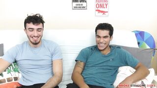 Gym buddies caught you looking bro straight dudes get destroyed raw