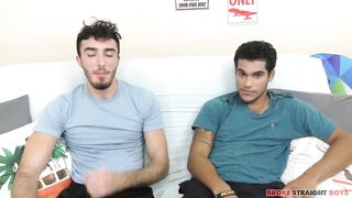 Gym buddies caught you looking bro straight dudes get destroyed raw