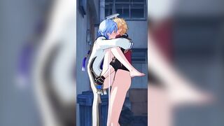 Thoma x Ayato Genshin Impact gay hentai cartoon bareback