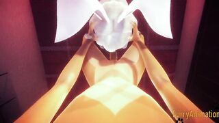 Furry yaoi fox and bunny yiffed raw 3d cumshot tease