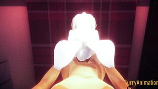Furry yaoi fox and bunny yiffed raw 3d cumshot tease