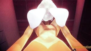 Furry yaoi fox and bunny yiffed raw 3d cumshot tease