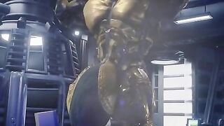 Gay astronaut muscle growth animation test throbbing cock drip