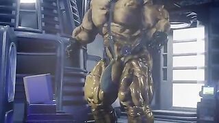 Gay astronaut muscle growth animation test throbbing cock drip