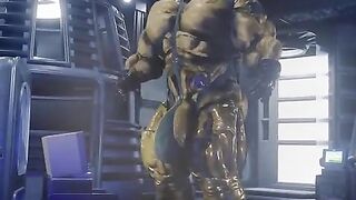 Gay astronaut muscle growth animation test throbbing cock drip