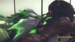 Furry Yaoi Demons Wolf & Dragon Yiff Hard HD