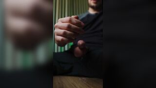 Straight boy gets filthy talking dirty and blows a thick load
