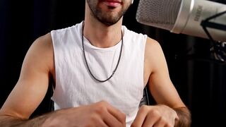 Gay ASMR paper tearing tingles daddy bears muscle man destroys relaxation