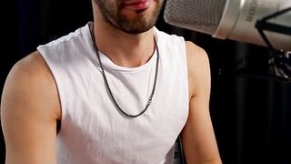 Gay ASMR paper tearing tingles daddy bears muscle man destroys relaxation