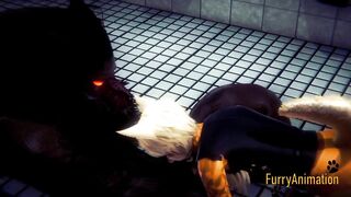 Demond Wolf destroys cute fox in hard yaoi yiff fury