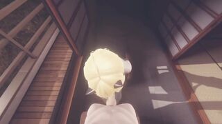 Cute femboy gets destroyed with a thick load in his mouth