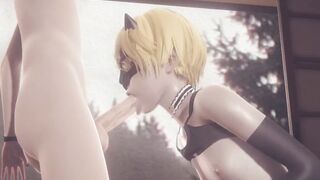 Cute femboy gets destroyed with a thick load in his mouth