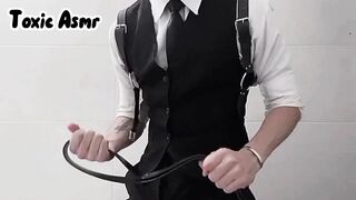 Stepbrother's secret solo session turns into rough daddy dick domination revelation