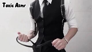 Stepbrother's secret solo session turns into rough daddy dick domination revelation