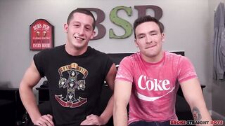 Two straight jocks destroyed raw for cash after blowjob