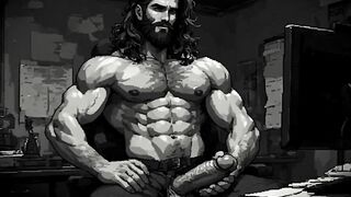 Intense moaning raw solo blowjob dirty talk from daddy for intense gay fantasies